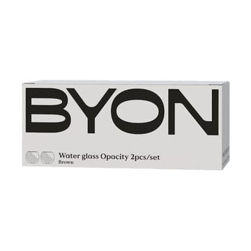 Opacity ドリンクグラス 22 cl 2本 - Brown - Byon | バイオン
