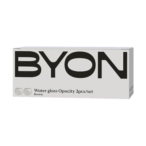 Opacity ドリンクグラス 22 cl 2本, Brown Byon | バイオン