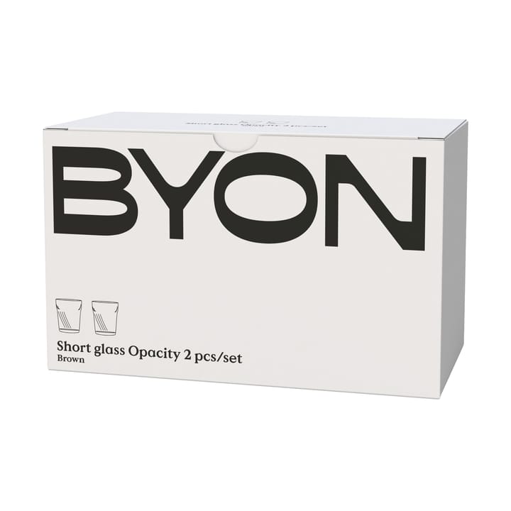 Opacity グラス 30 cl 2本セット, Brown Byon | バイオン