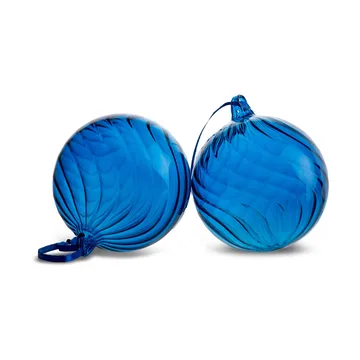 Opacity クリスマスツリー オーナメント M Ø8 cm 2個 - Blue - Byon | バイオン