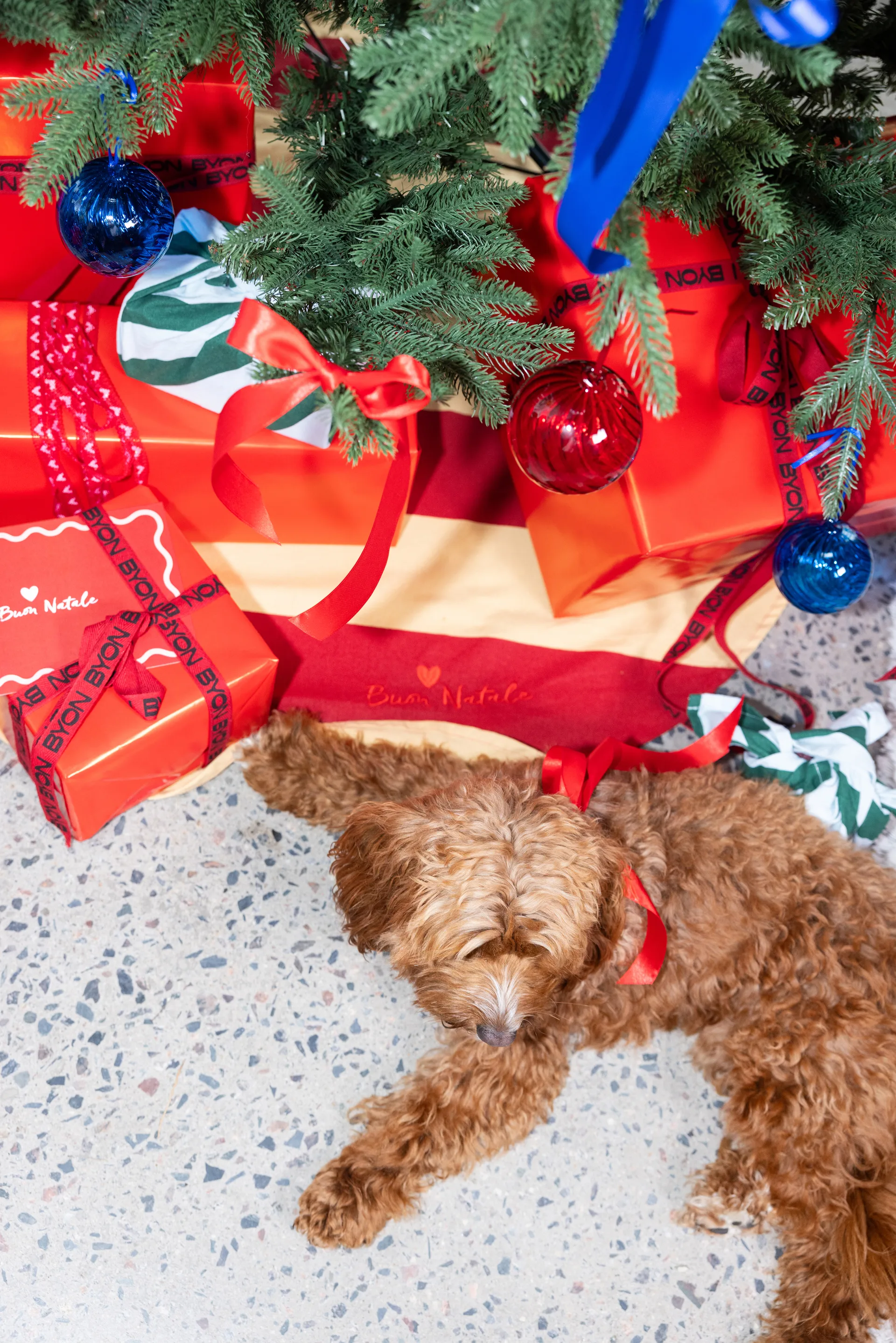 Opacity クリスマスツリー オーナメント M Ø8 cm 2個, Blue Byon | バイオン