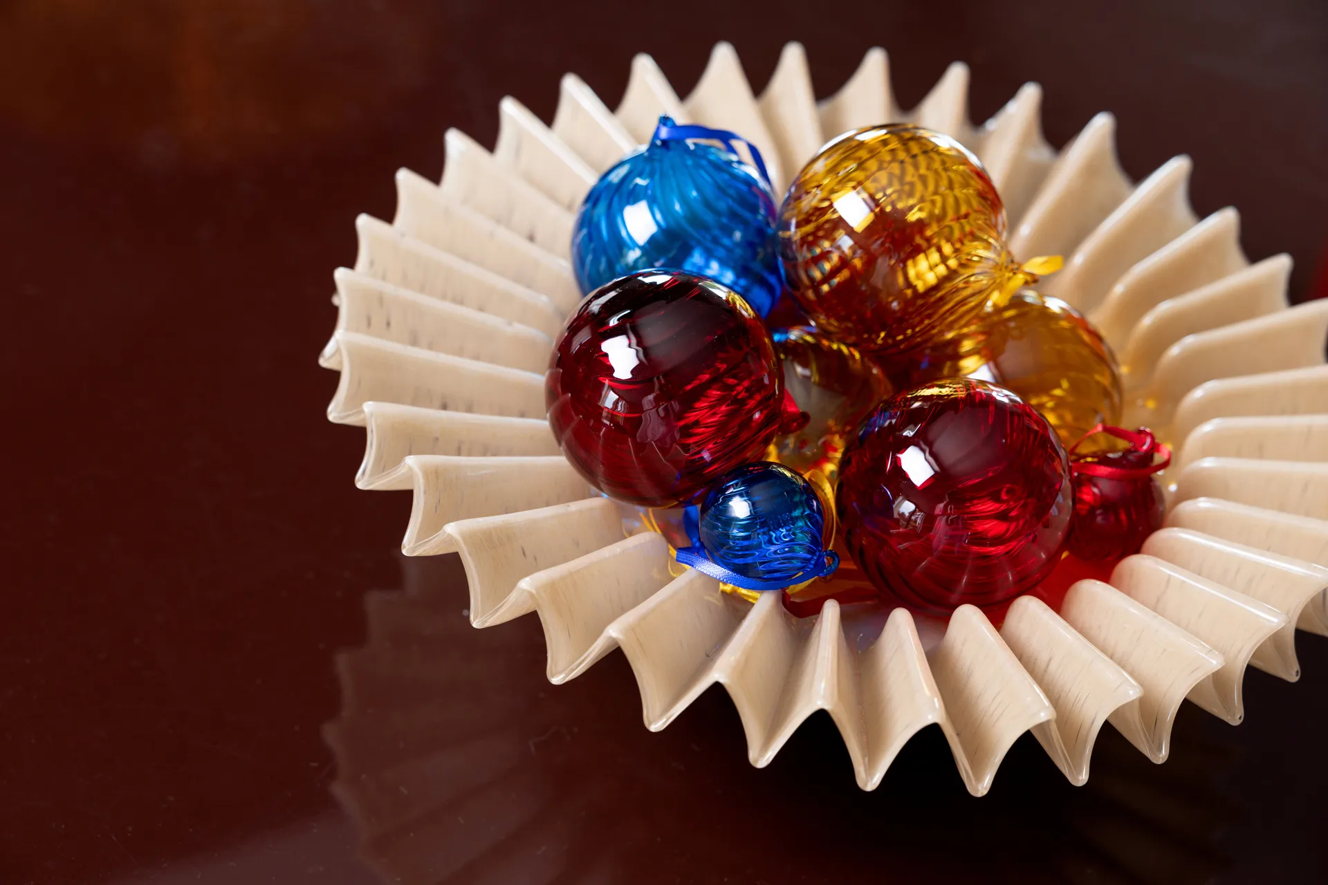 Opacity クリスマスツリー オーナメント XS Ø4 cm 4個, Blue Byon | バイオン