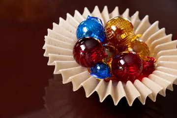 Opacity クリスマスツリー オーナメント XS Ø4 cm 4個 - Blue - Byon | バイオン