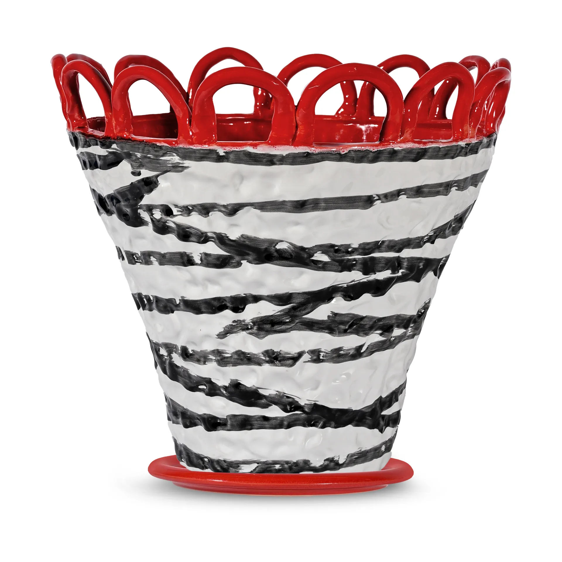 Patty 鉢 L Ø30 cm, Zebra-red Byon | バイオン