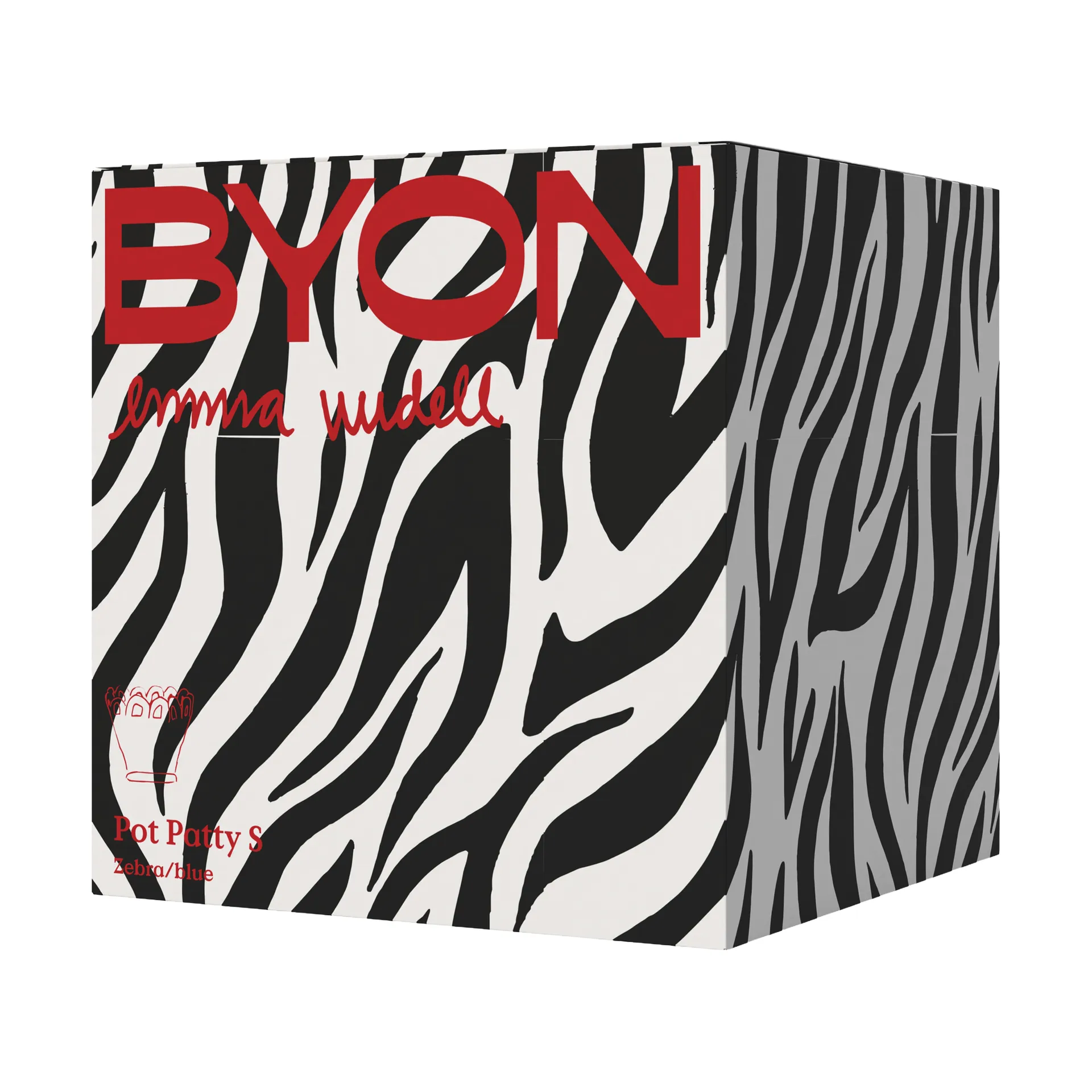 Patty 鉢 S Ø25 cm, Zebra-blue Byon | バイオン