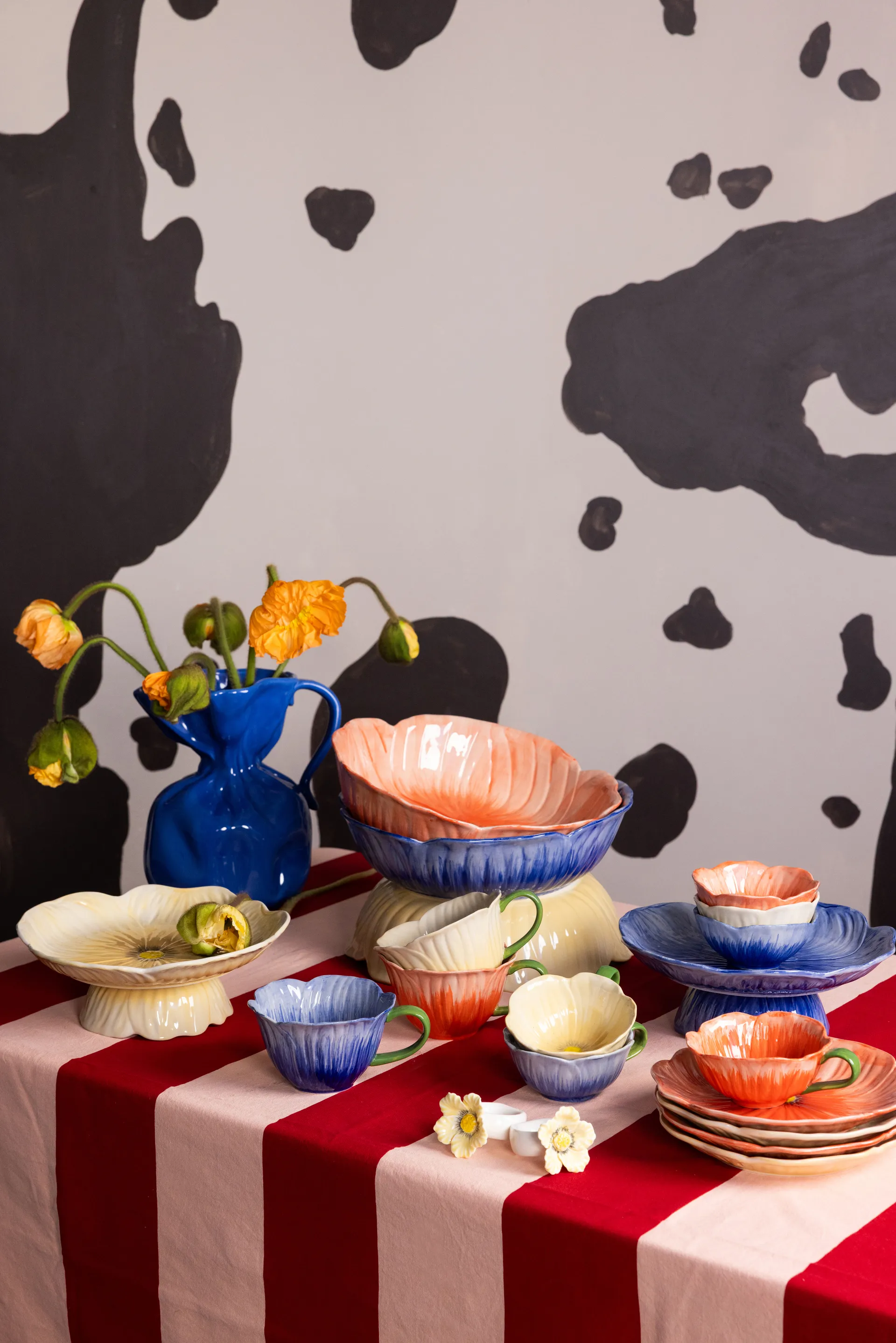 Poppy ケーキスタンド Ø26 cm, Beige Byon | バイオン