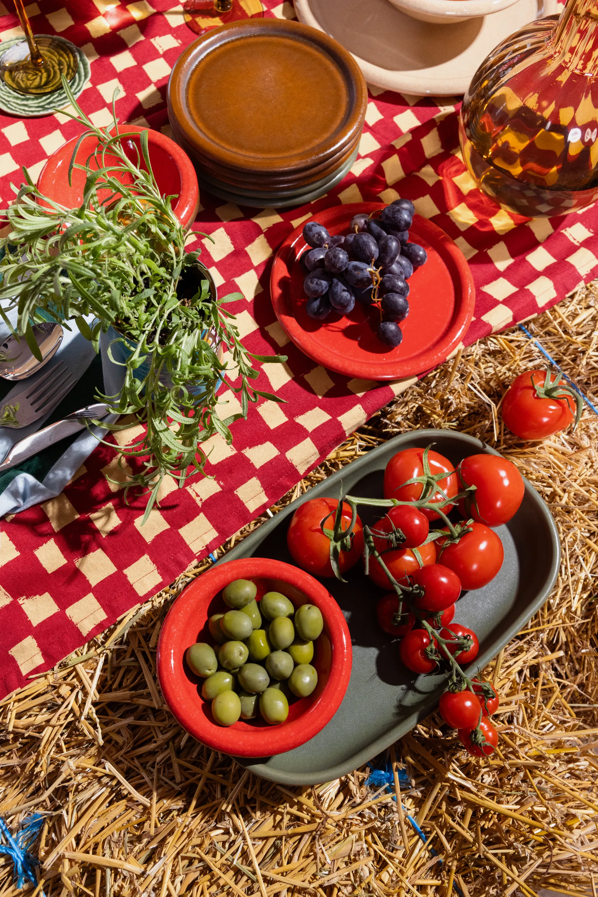 Porto サービングトレイ 18x30 cm, Green Byon | バイオン