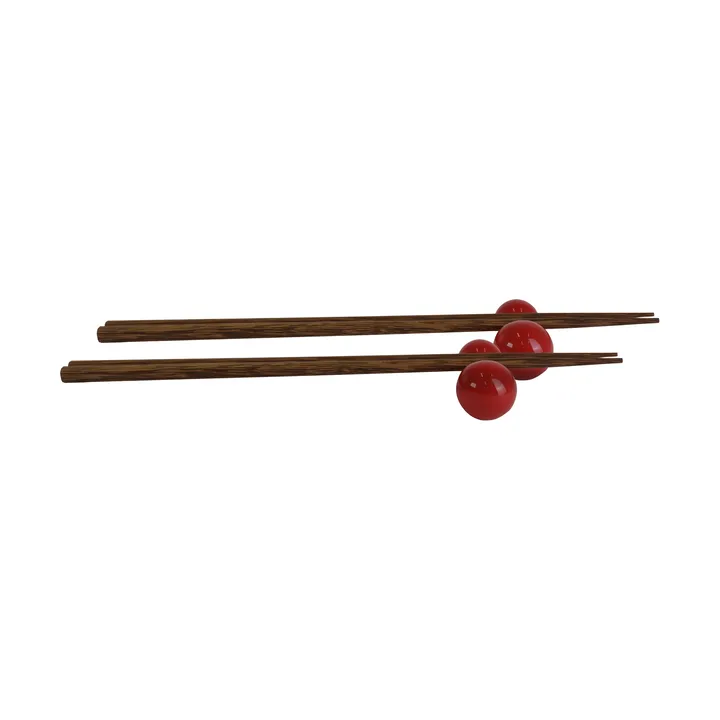 Porto 竹箸 ホルダー付き 2本組 - Red - Byon | バイオン
