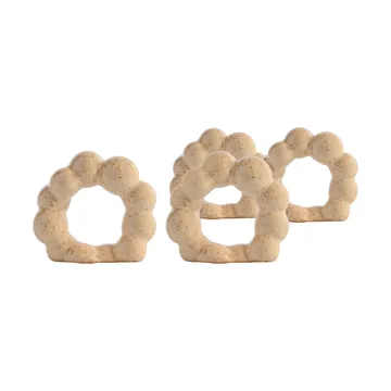 Porto ナプキンリング 4パック - Beige - Byon | バイオン