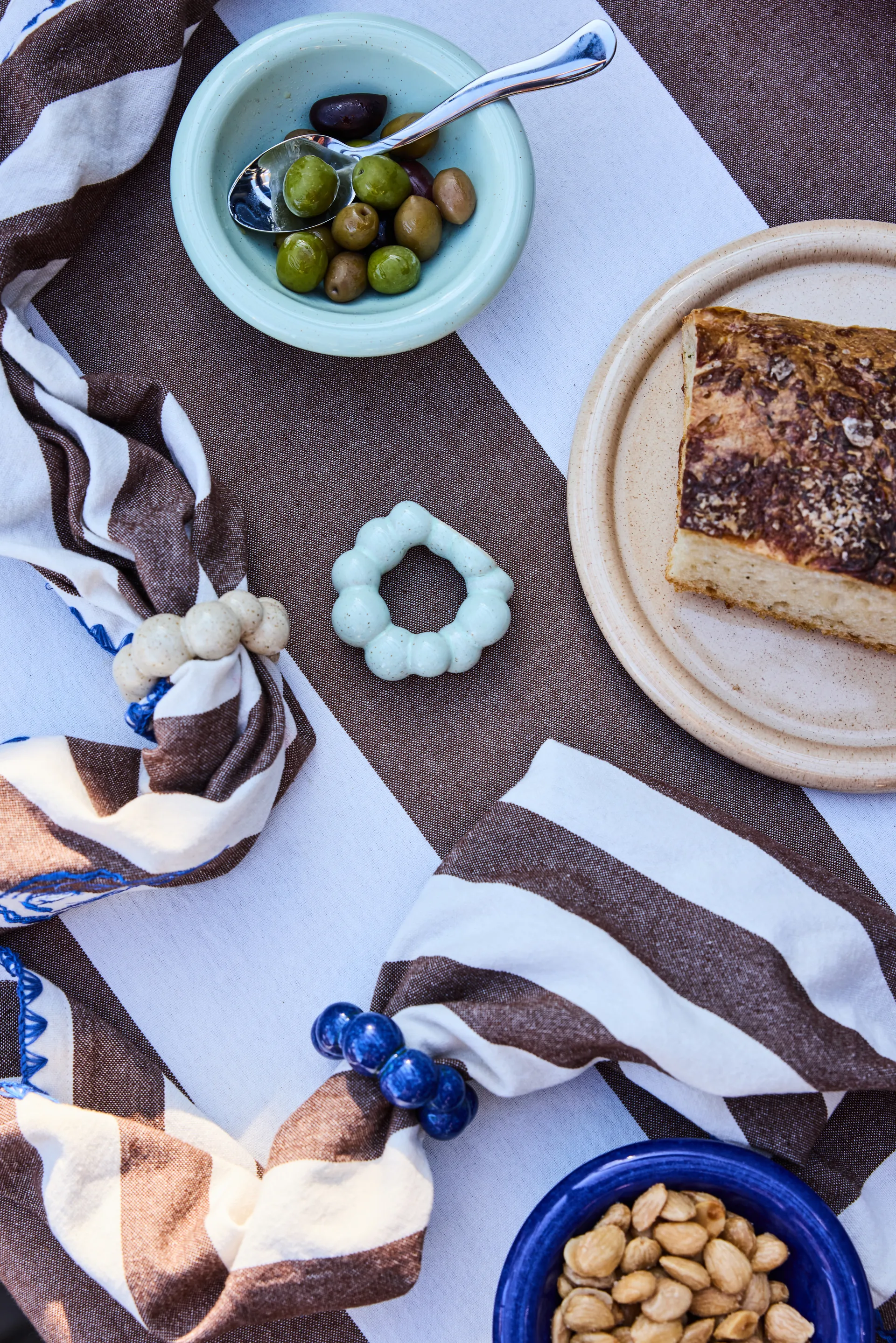 Porto ナプキンリング 4パック, Blue Byon | バイオン