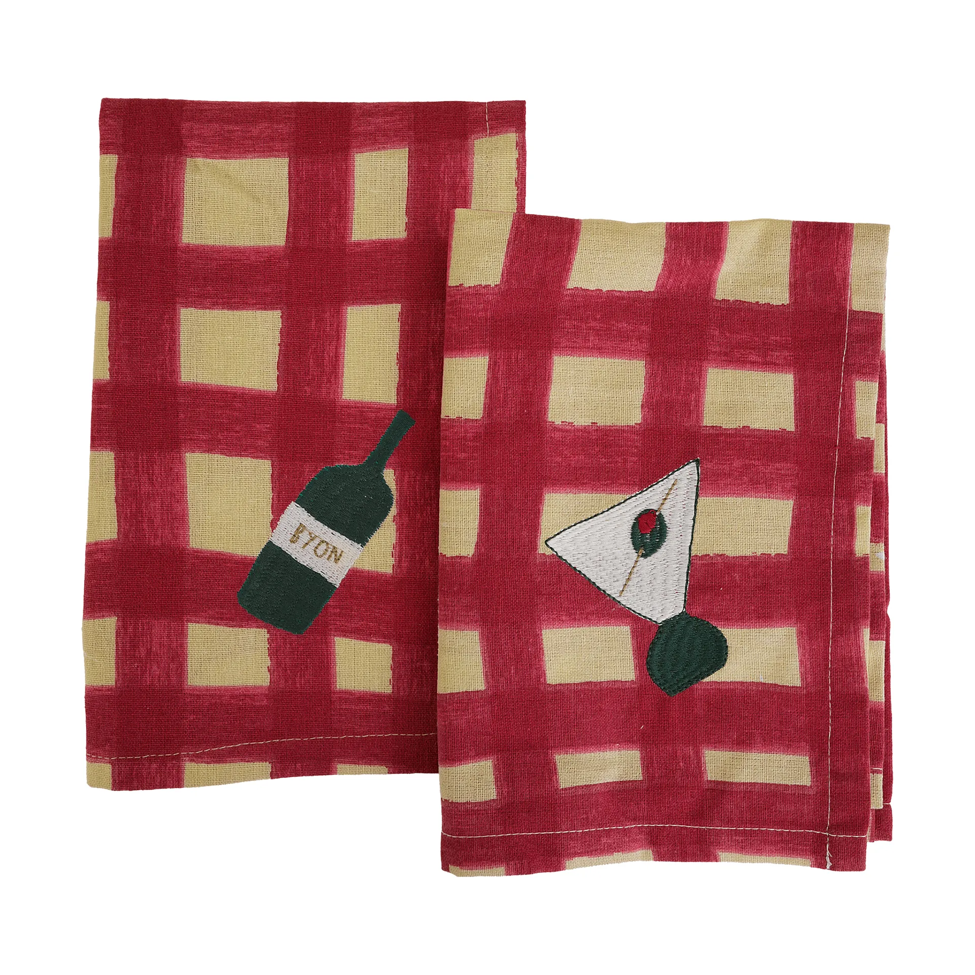 Sera ペーパーナプキン 2枚組, Red, 45x45 cm Byon | バイオン