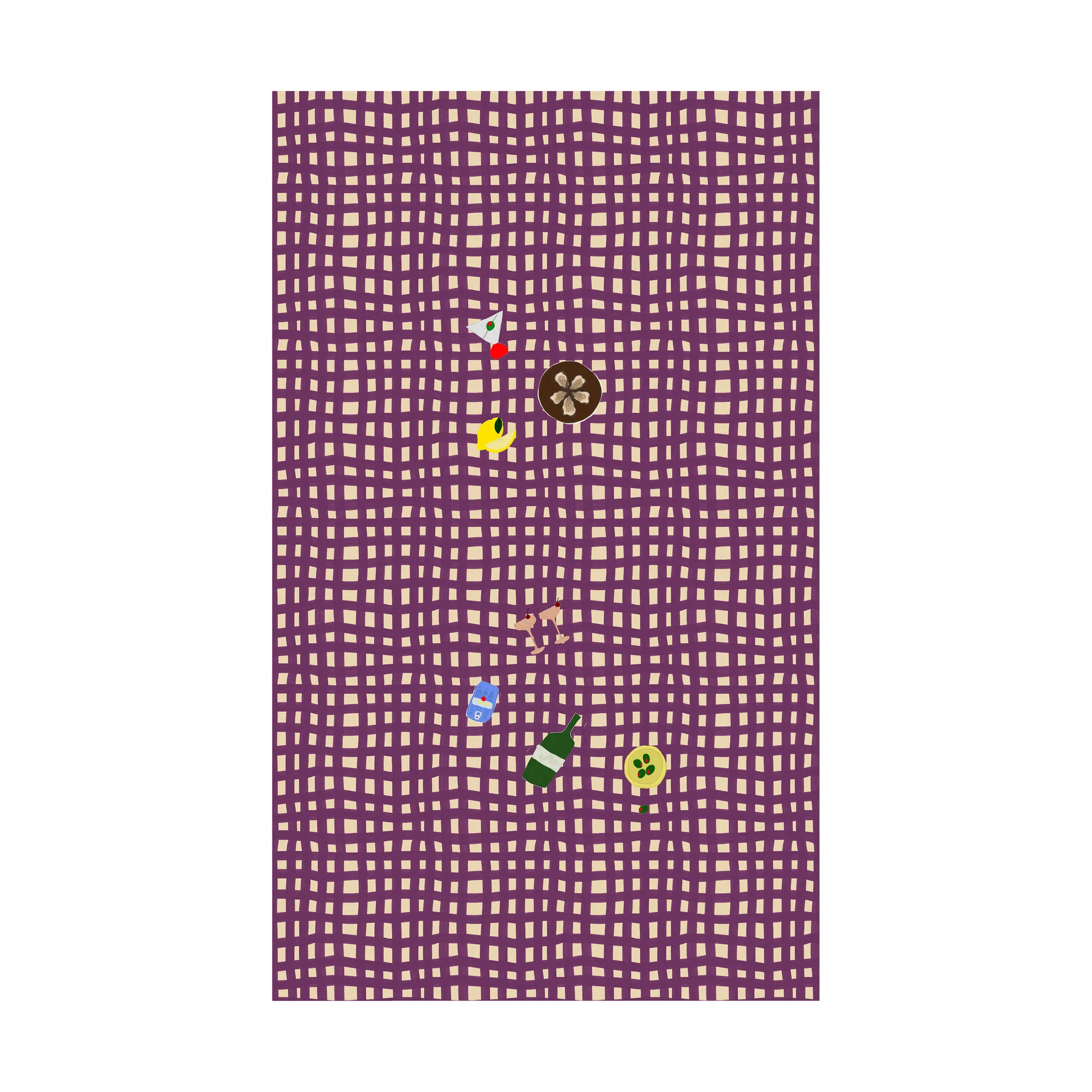 Sera テーブルクロス, Plum (purple), 150x280 cm Byon | バイオン