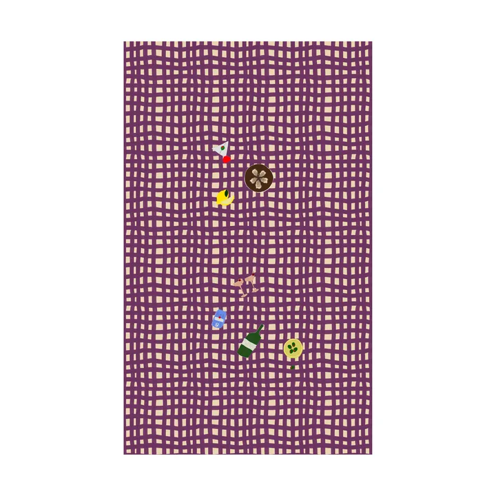 Sera テーブルクロス - Plum (purple), 150x280 cm - Byon | バイオン