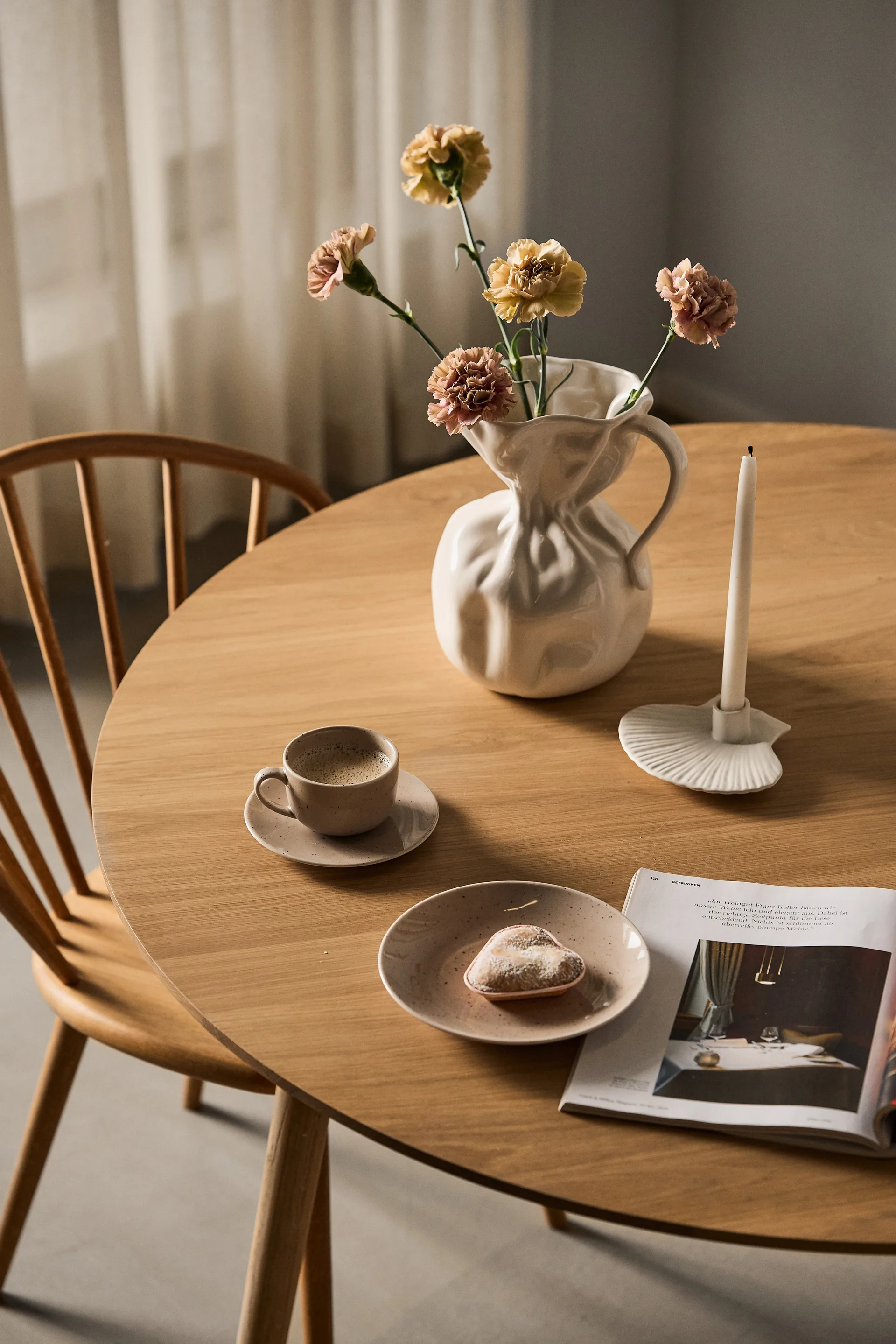 Shell キャンドルスティック 15.5 cm, White Byon | バイオン