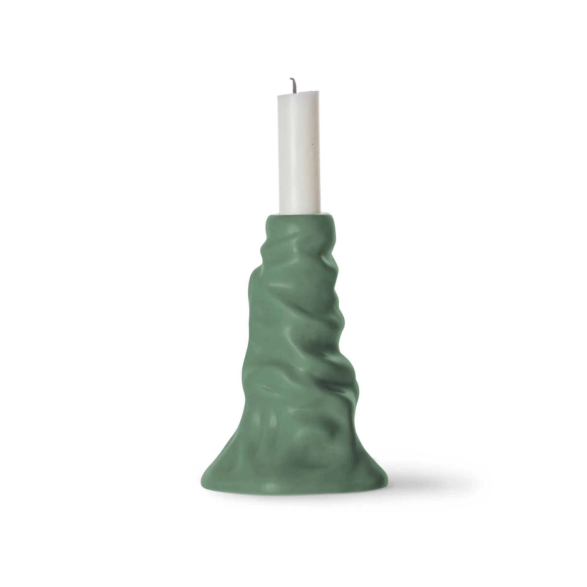 Soft アイスクリーム キャンドルスティック 7.5 cm, Green Byon | バイオン