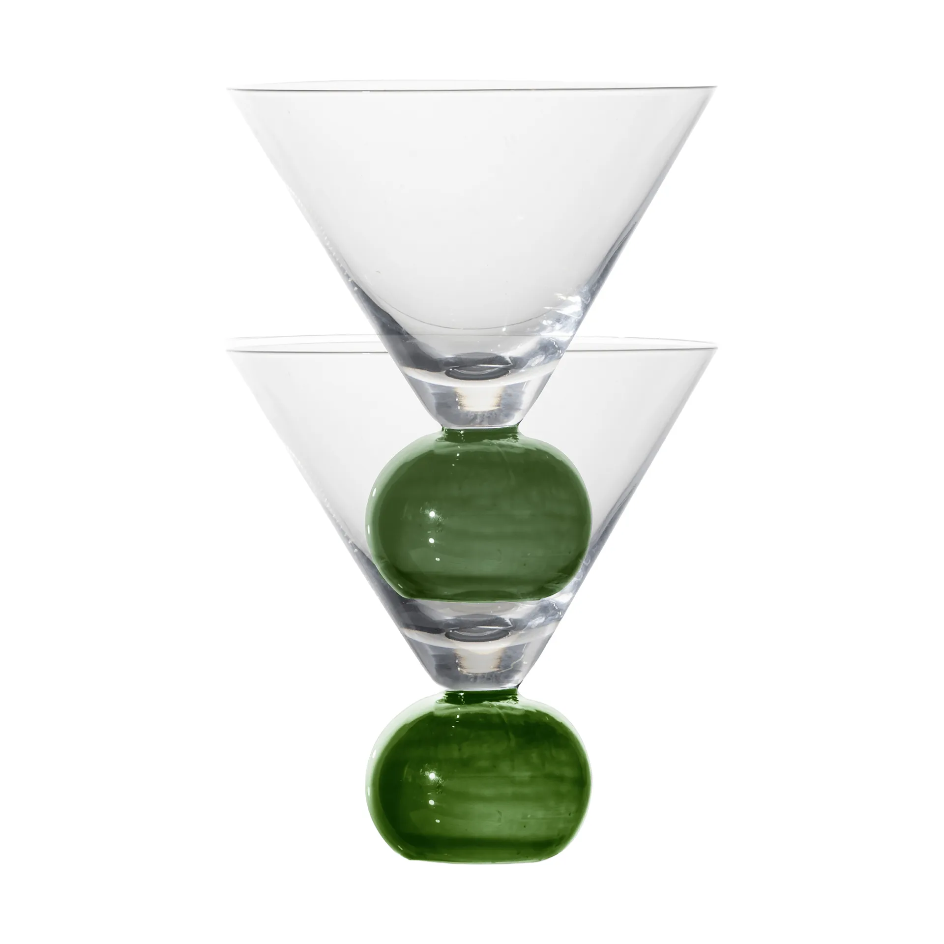 Spice グラス 24 cl 2本セット, Clear-dark green Byon | バイオン