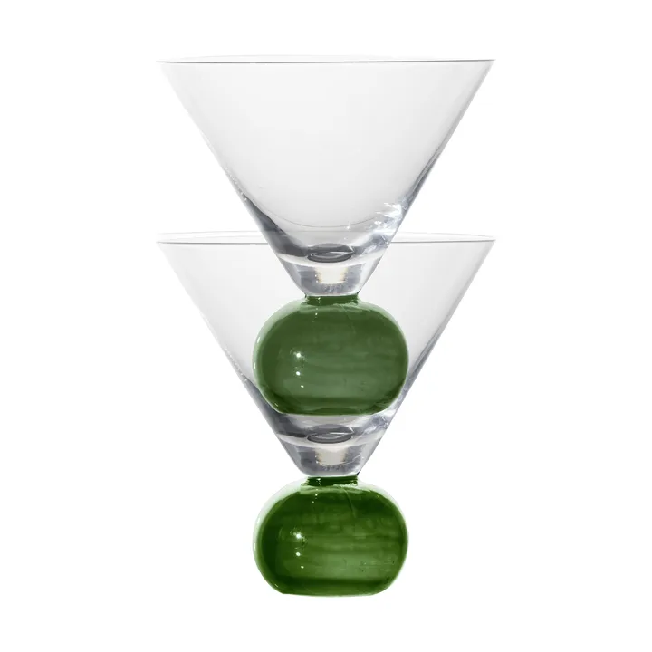 Spice グラス 24 cl 2本セット - Clear-dark green - Byon | バイオン