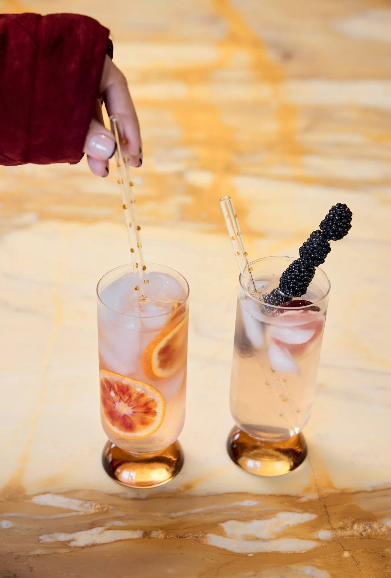 Spice ハイグラス 38 cl 2個セット, Clear-amber Byon | バイオン