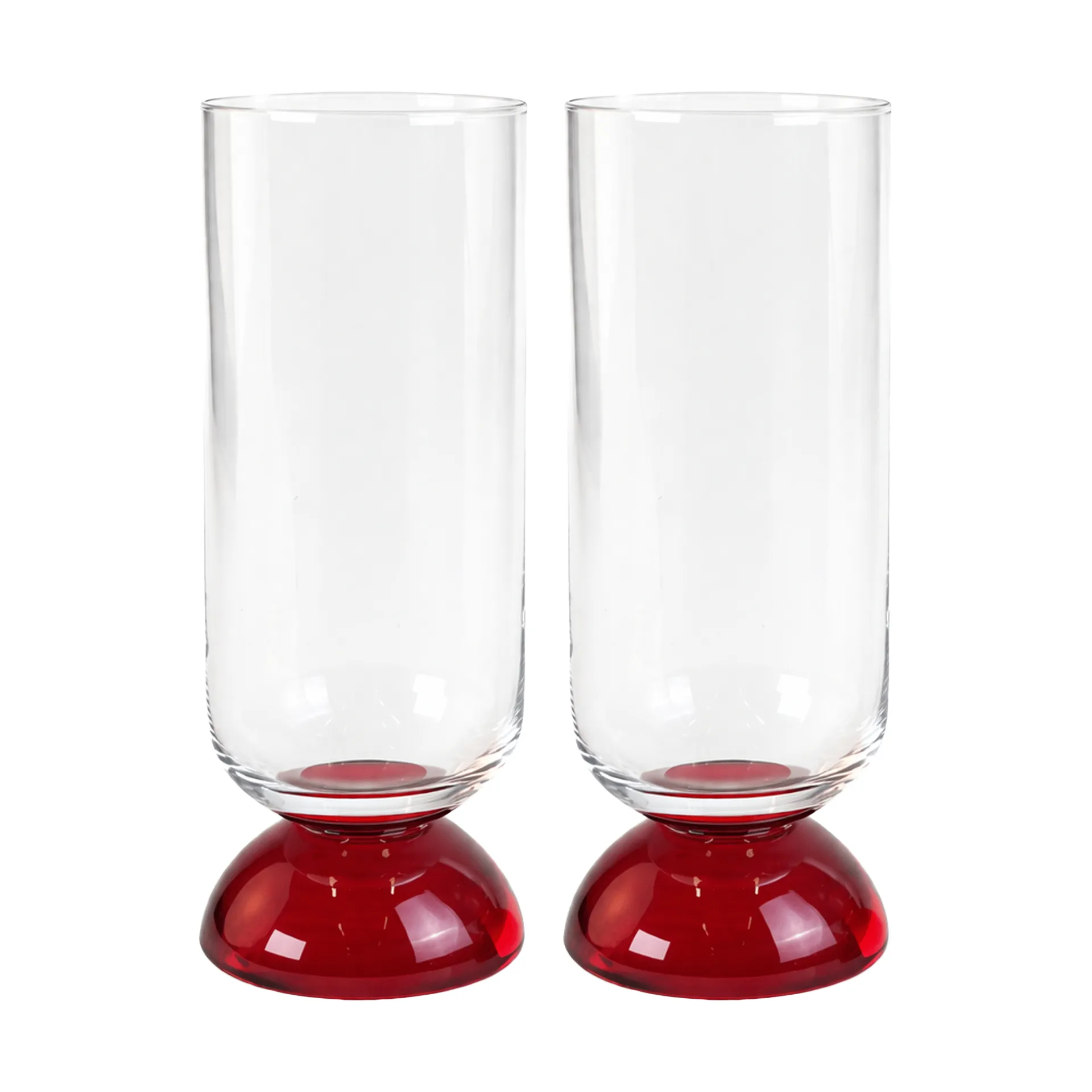 Spice ハイグラス 38 cl 2個セット, Clear-red Byon | バイオン