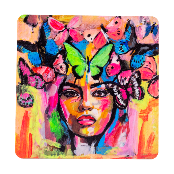 Coming back to life グラスコースター 9x9 cm - Multi - Carolina Gynning | カロライナ ギニング