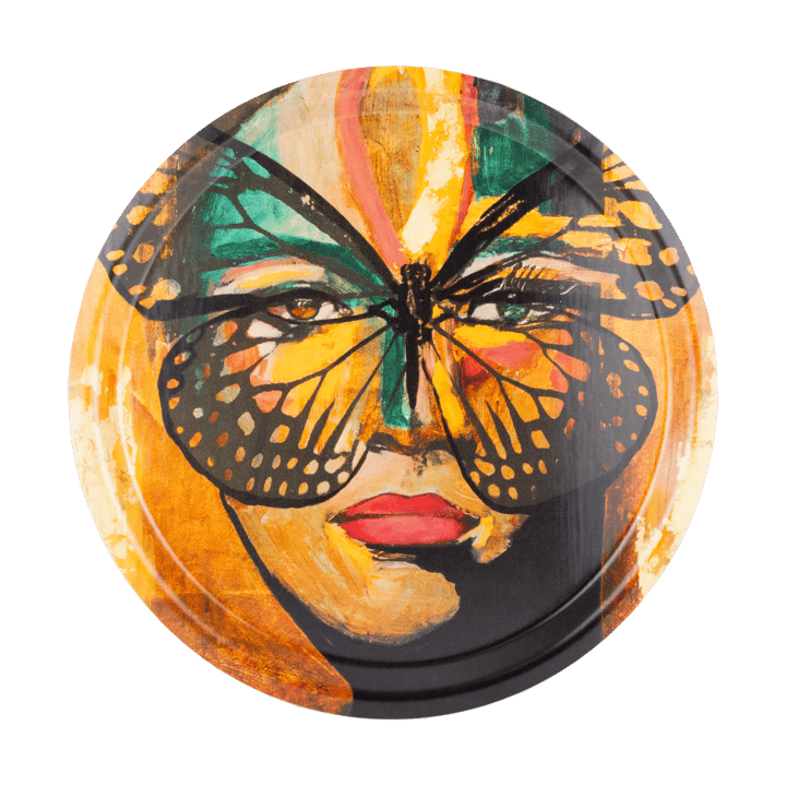 Golden Butterfly トレイ Ø31 cm - Orange-black - Carolina Gynning | カロライナ ギニング