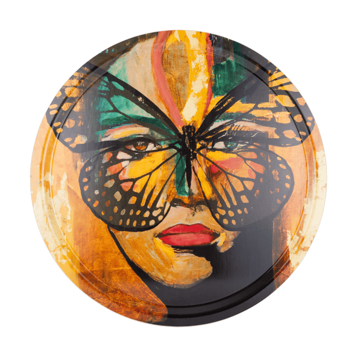 Golden Butterfly トレイ Ø46 cm - Orange-black - Carolina Gynning | カロライナ ギニング
