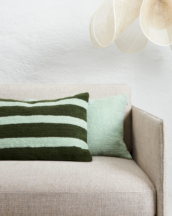 ストライプ リネンブークレ クッションカバー 40x60 cm, Cactus Green-Aqua Chhatwal & Jonsson | チャットワル＆ヨンソン