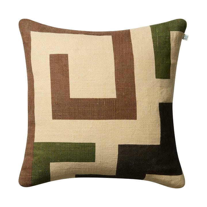 Aman クッションカバー 50x50 cm - Taupe-cactus green-brown - Chhatwal & Jonsson | チャットワル＆ヨンソン