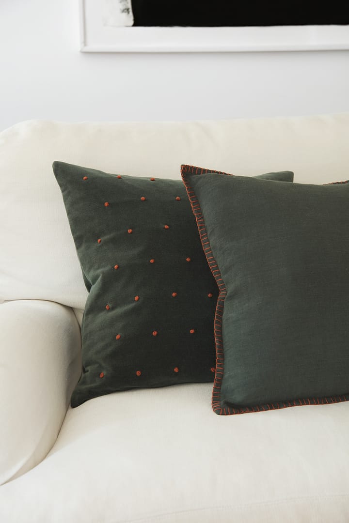 Arun クッションカバー 50x50 cm, Forest green-terracotta Chhatwal & Jonsson | チャットワル＆ヨンソン