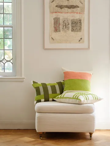 Benaras クッションカバー - Cactus green-lime-aqua, 40x60 cm - Chhatwal & Jonsson | チャットワル＆ヨンソン