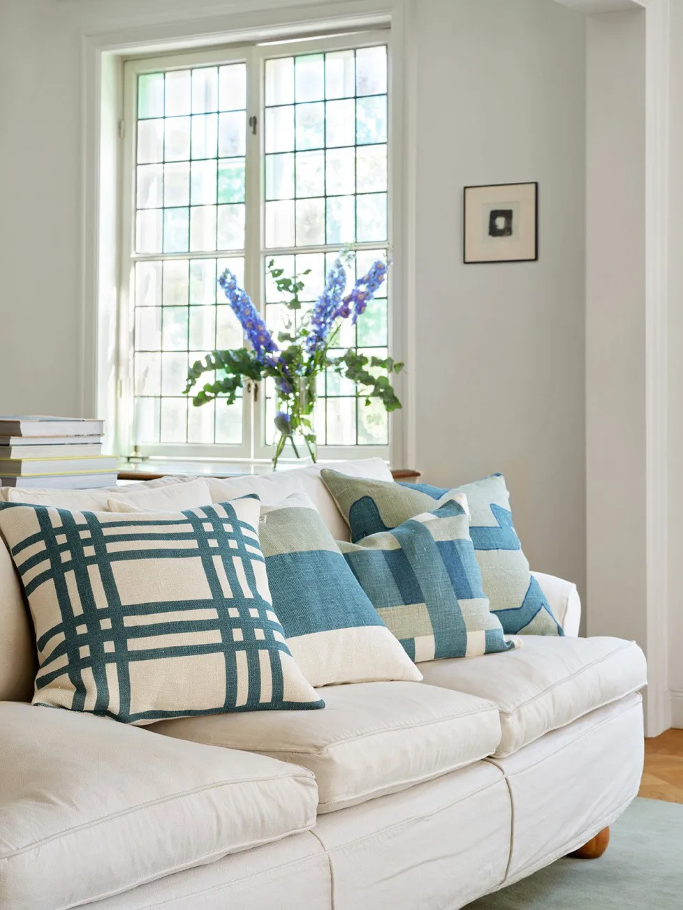 Benaras クッションカバー, Heaven blue-aqua-palace blue, 40x60 cm Chhatwal & Jonsson | チャットワル＆ヨンソン