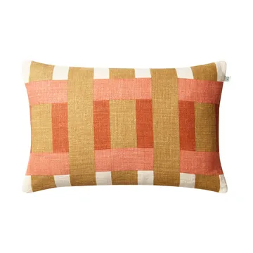 Benaras クッションカバー - Khaki-rose-apricot orange, 40x60 cm - Chhatwal & Jonsson | チャットワル＆ヨンソン