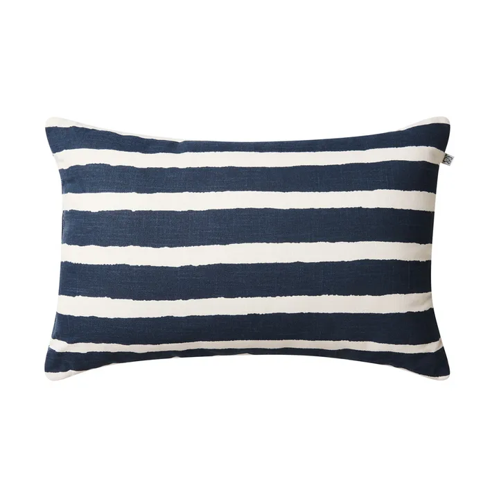 Block Stripe アウトドアクッション 40x60 cm - Blue-off white - Chhatwal & Jonsson | チャットワル＆ヨンソン
