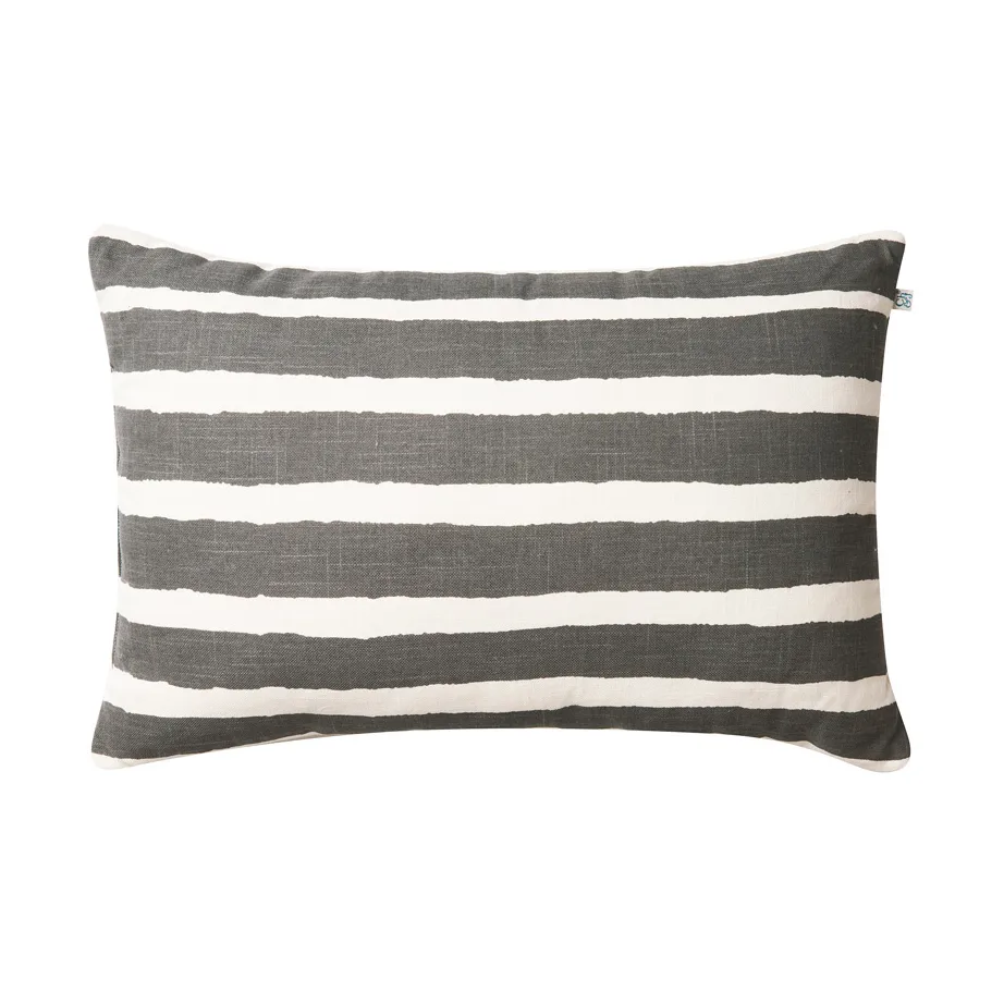 Block Stripe アウトドアクッション 40x60 cm, Grey-off white Chhatwal & Jonsson | チャットワル＆ヨンソン