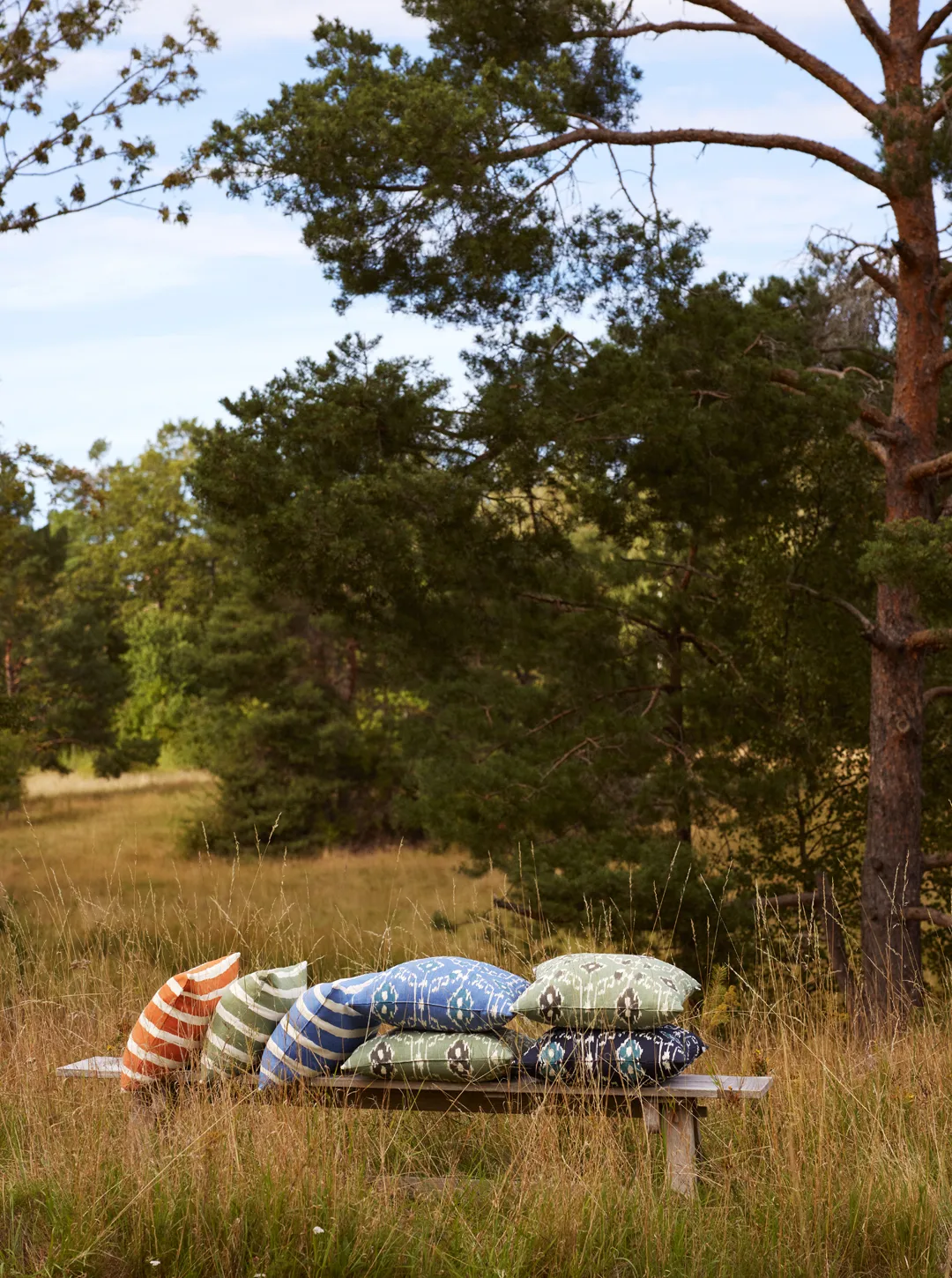 Block Stripe アウトドアクッション 40x60 cm, Riviera blue-off white Chhatwal & Jonsson | チャットワル＆ヨンソン