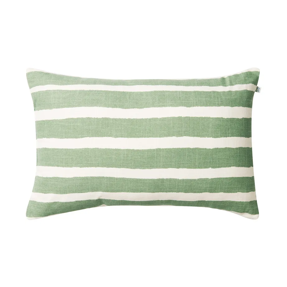 Block Stripe アウトドアクッション 40x60 cm, Sage-off white Chhatwal & Jonsson | チャットワル＆ヨンソン