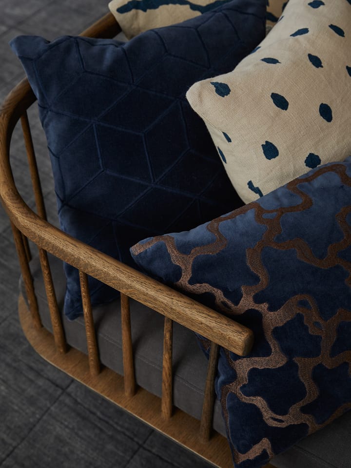 Chand ピローケース 40x60 cm, Sea blue-cognac Chhatwal & Jonsson | チャットワル＆ヨンソン