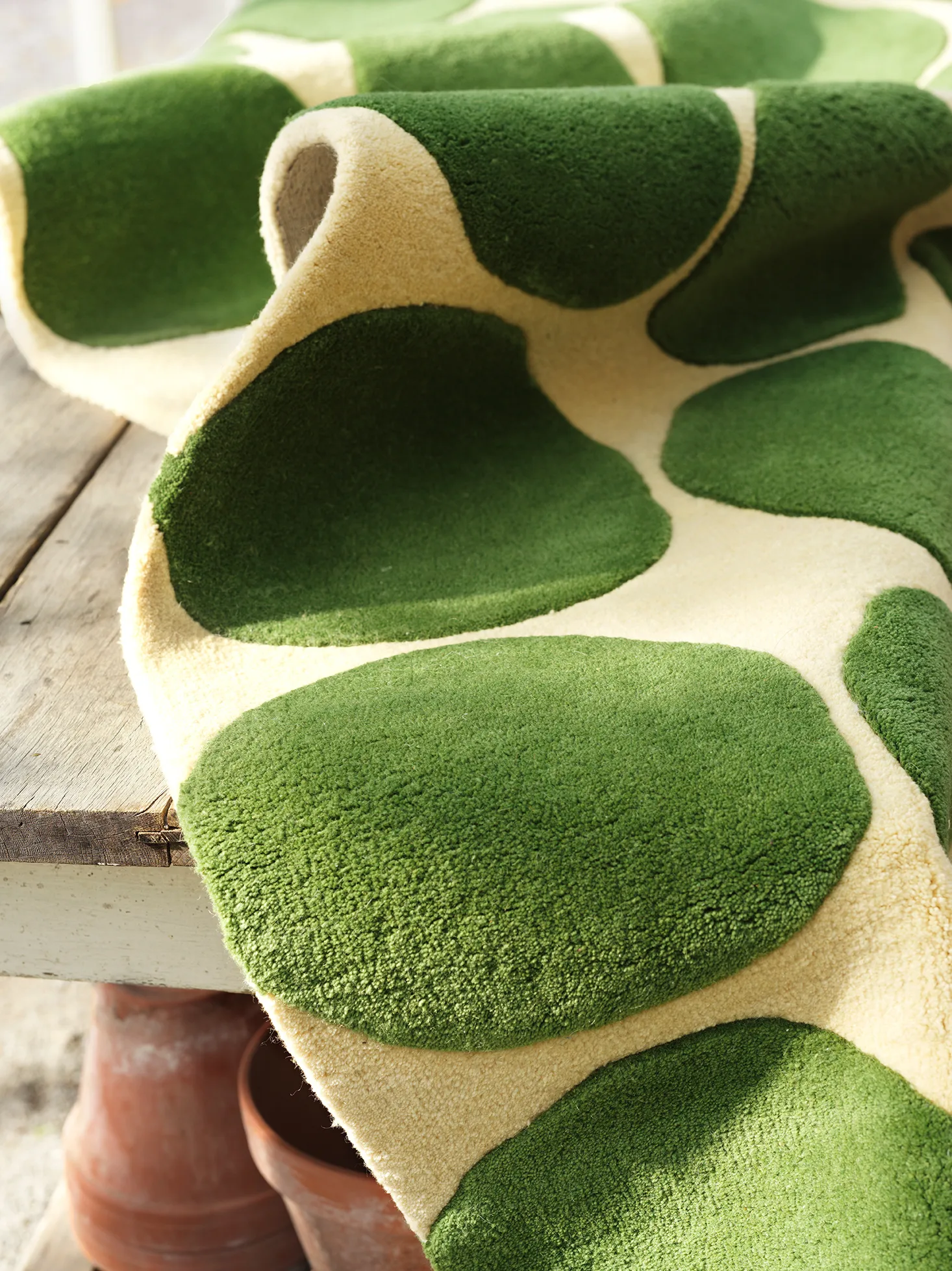 Dots ラグ, Khaki-cactus green 180x270 cm Chhatwal & Jonsson | チャットワル＆ヨンソン