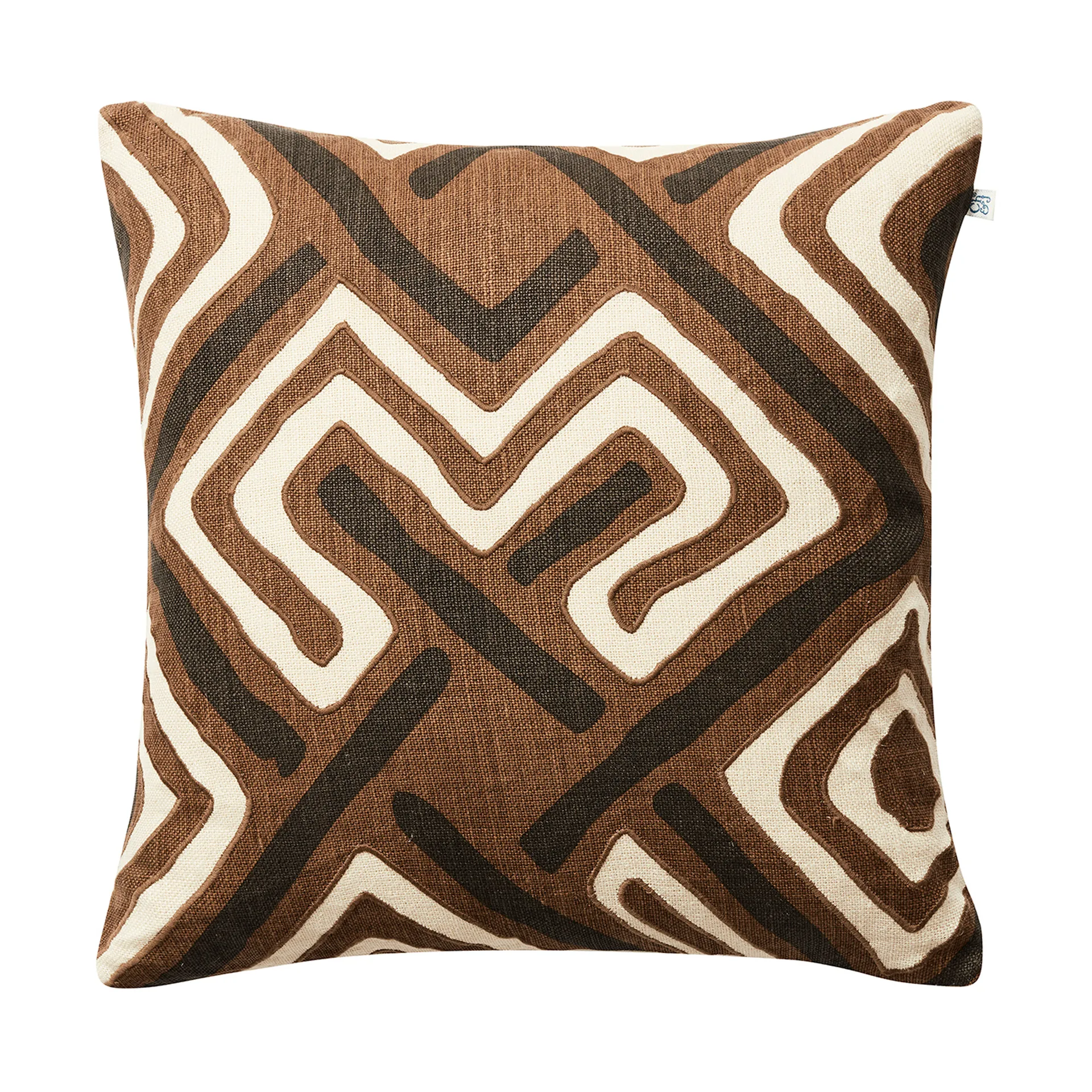 Gujarat 枕カバー 50x50 cm, Dark Brown-Taupe Chhatwal & Jonsson | チャットワル＆ヨンソン