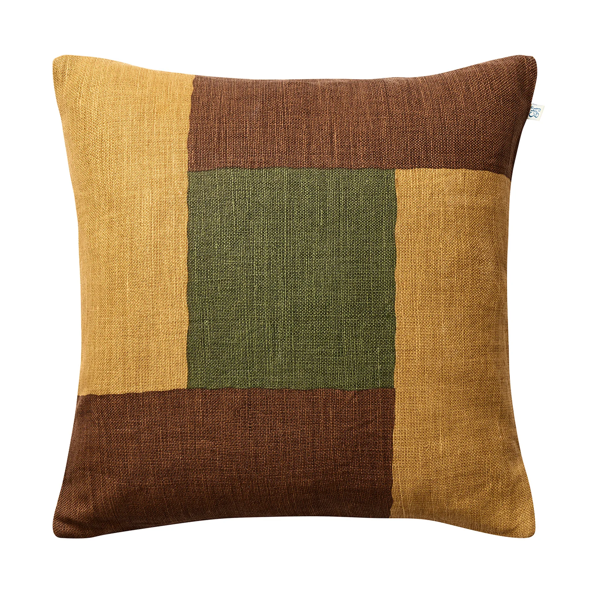 Halo 枕カバー 50x50 cm, Taupe-Spicy Yellow-Cactus Green Chhatwal & Jonsson | チャットワル＆ヨンソン