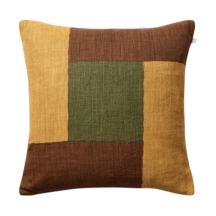 Halo 枕カバー 50x50 cm - Taupe-Spicy Yellow-Cactus Green - Chhatwal & Jonsson | チャットワル＆ヨンソン