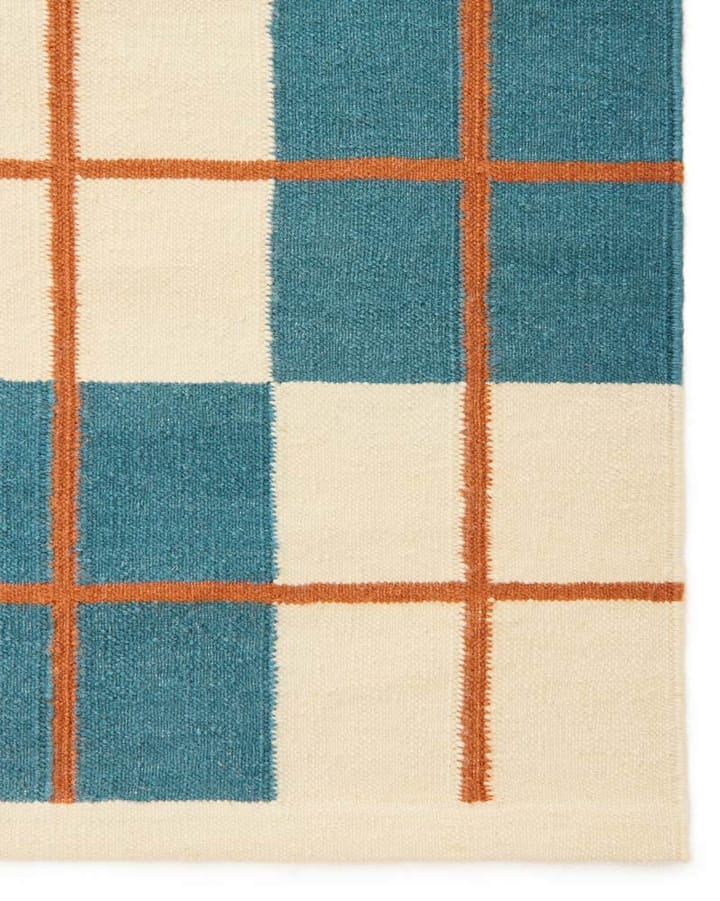 Haveli ラグ 180x270 cm, Heaven blue-light khaki-rust Chhatwal & Jonsson | チャットワル＆ヨンソン