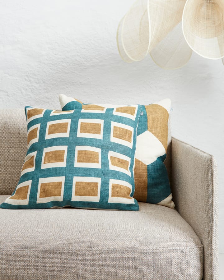 Hawa クッションカバー 50x50 cm, Heaven Blue/Khaki Chhatwal & Jonsson | チャットワル＆ヨンソン