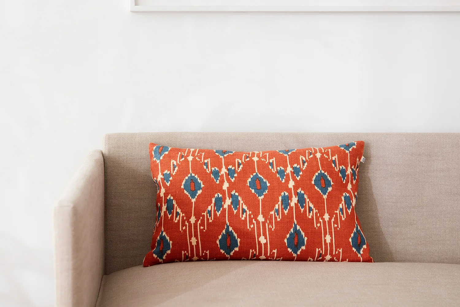 Ikat Goa ピローケース 60x40 cm, Apricot orange-heaven blue Chhatwal & Jonsson | チャットワル＆ヨンソン