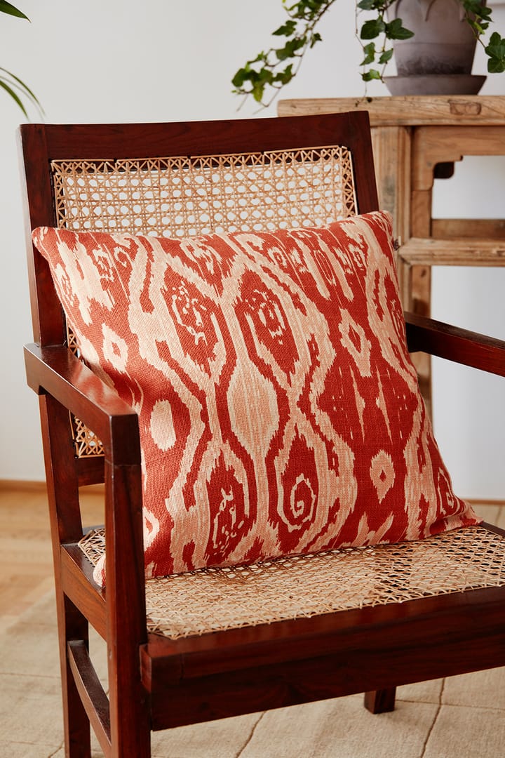 Ikat Madras クッションカバー 50x50 cm, Apricot orange-rose Chhatwal & Jonsson | チャットワル＆ヨンソン