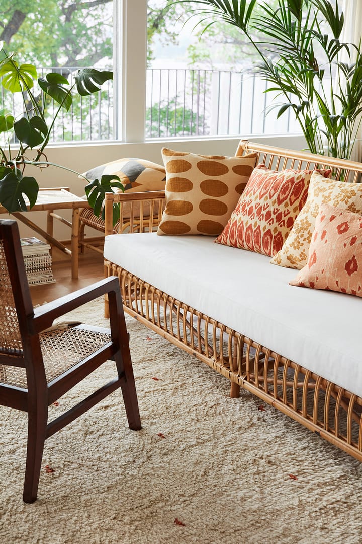 Ikat Madras クッションカバー 50x50 cm, Apricot orange-rose Chhatwal & Jonsson | チャットワル＆ヨンソン