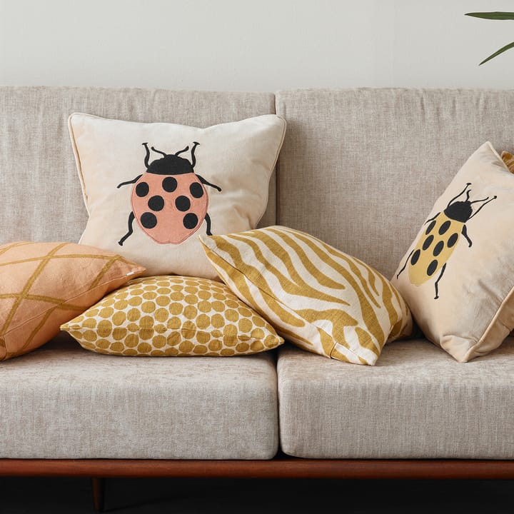 Ikat Orissa クッションカバー 50x50 cm, rose-spicy yellow Chhatwal & Jonsson | チャットワル＆ヨンソン