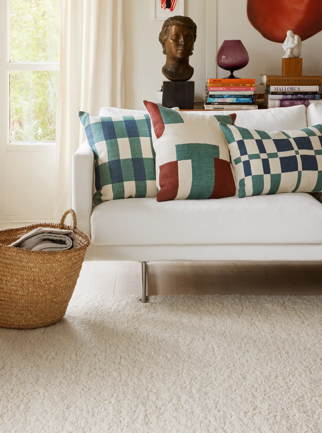 Jay クッションカバー, Terracotta-heaven blue, 50x50 cm Chhatwal & Jonsson | チャットワル＆ヨンソン