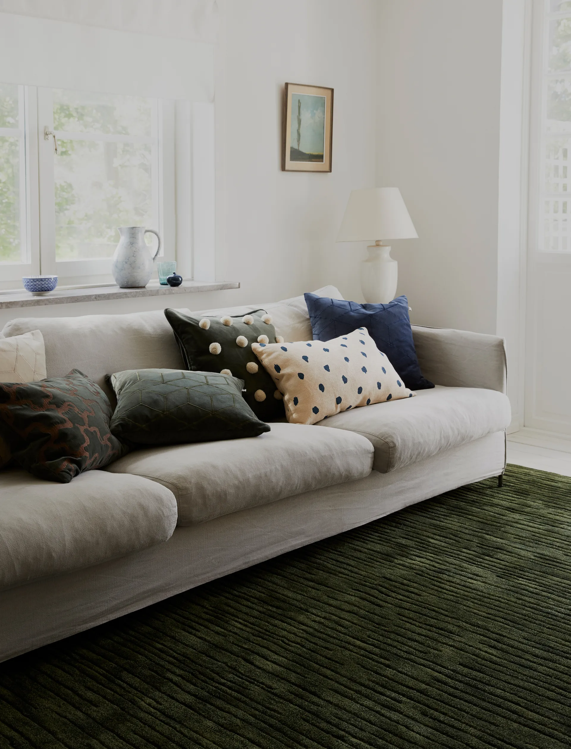 Karma ラグ, Green melange, 180x270 cm Chhatwal & Jonsson | チャットワル＆ヨンソン