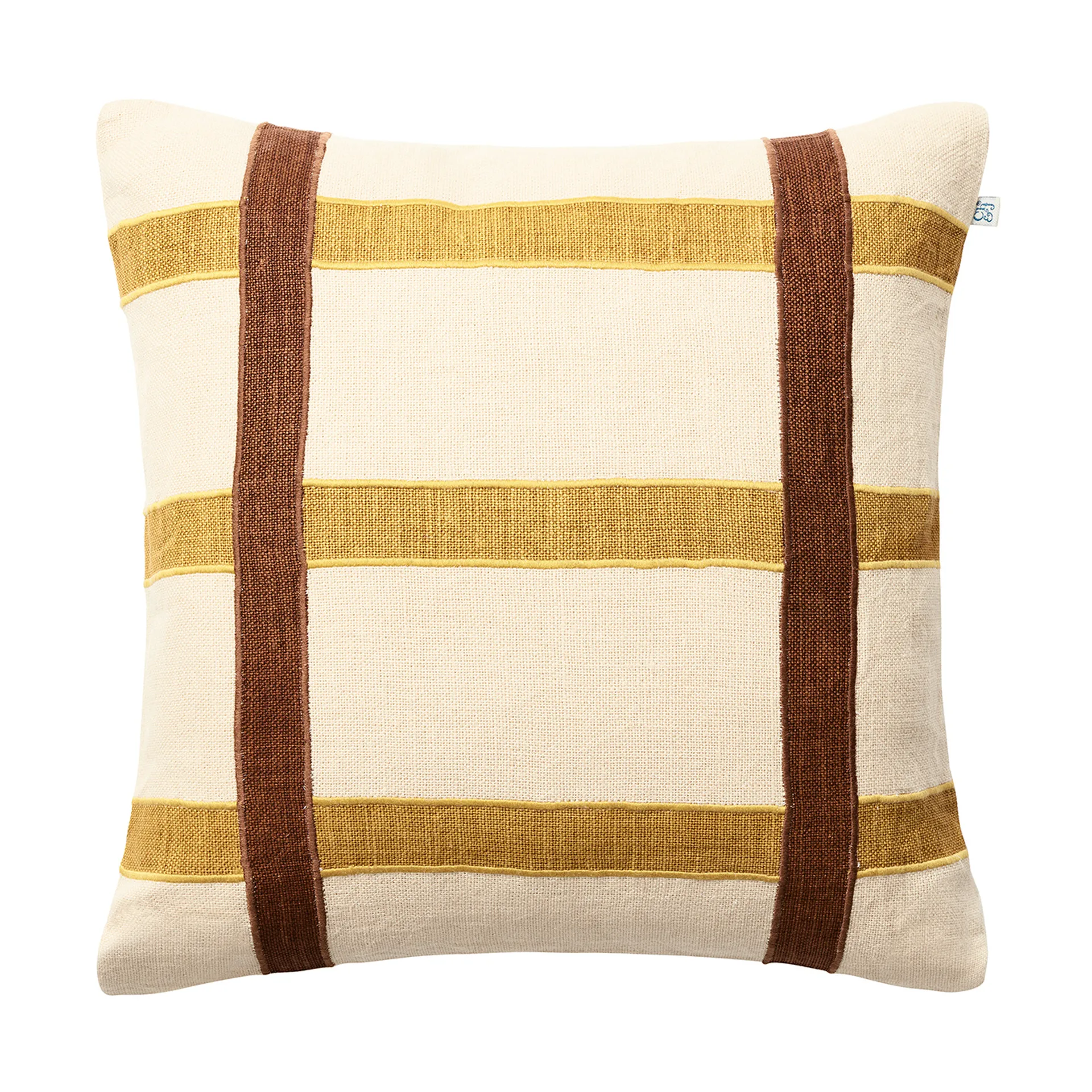 Kiran 枕カバー 50x50 cm, Spicy Yellow-Taupe Chhatwal & Jonsson | チャットワル＆ヨンソン